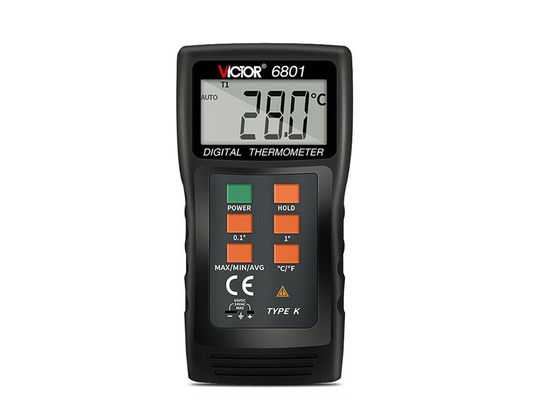 1999 βιομηχανικό ψηφιακό θερμόμετρο αριθμήσεων με τους αισθητήρες θερμοηλεκτρικών ζευγών