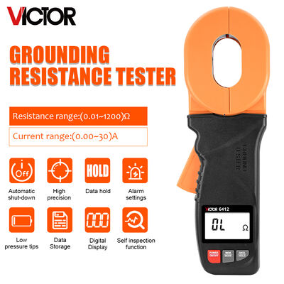 6V ψηφιακός ελεγκτής 30A 1300Ω 32mm γήινης αντίστασης τύπων ΣΥΝΕΧΩΝ σφιγκτηρών