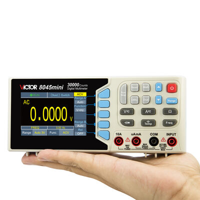VICTOR 8045mini μίνι μέγεθος Πίνακας Multimeter 30000 αριθμούς DMM πολυμέτρο τύπου πάγκου με πολύχρωμη οθόνη